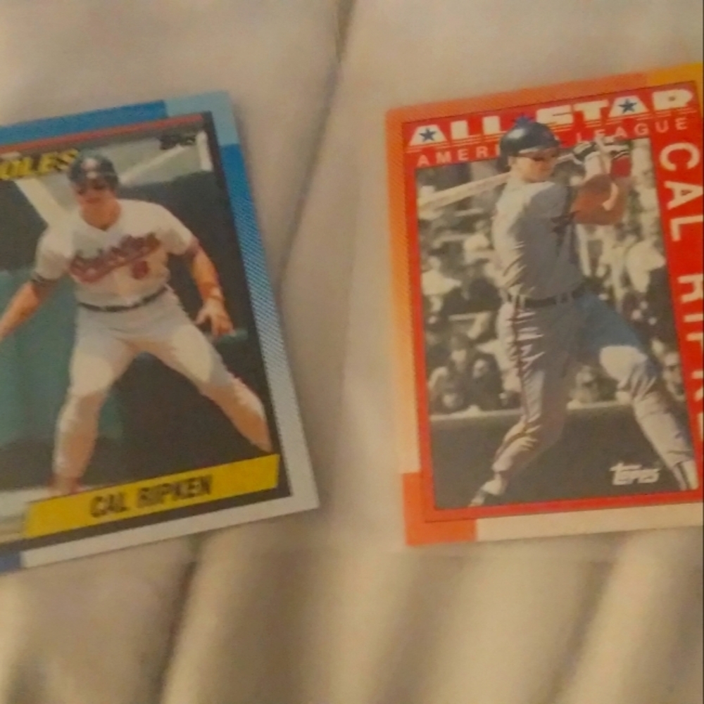 RARE CAL RIPKIN CARDS SET OF 2 IN PROTECTIVE SLEEVES